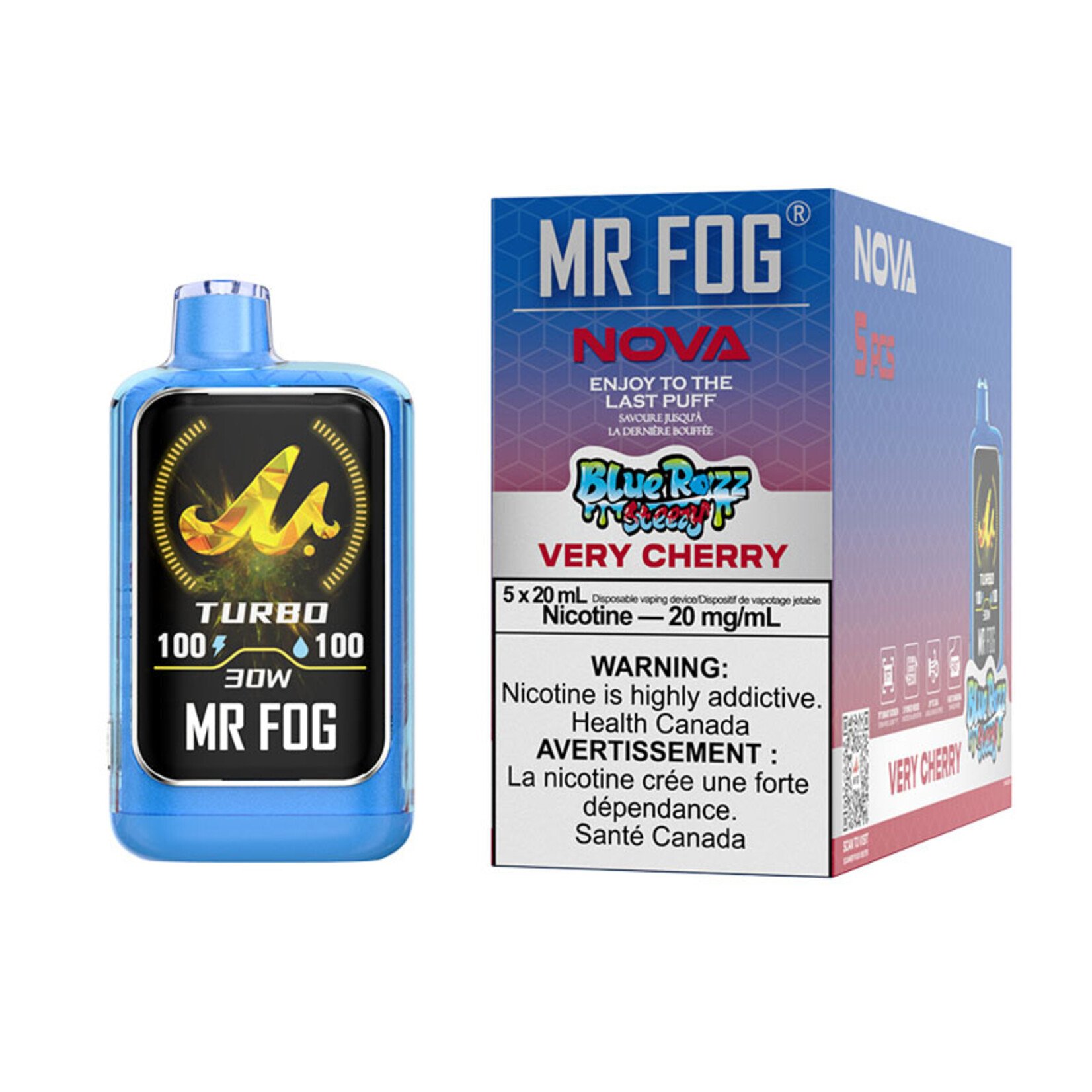 MR FOG NV14 - MR FOG NOVA BLUE RAZZ STEEZY VERY CHERRY