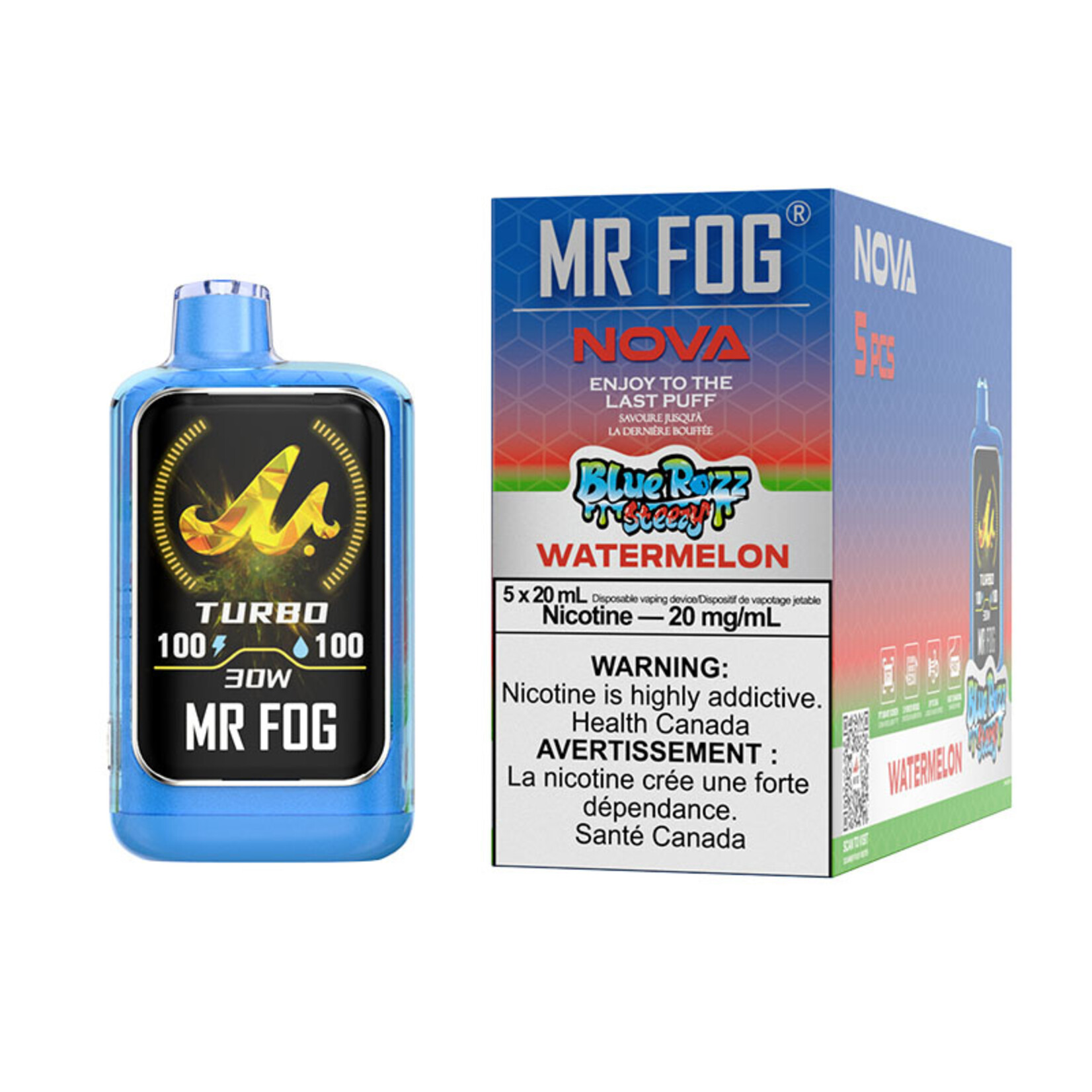 MR FOG NV15 - MR FOG NOVA BLUE RAZZ STEEZY WATERMELON
