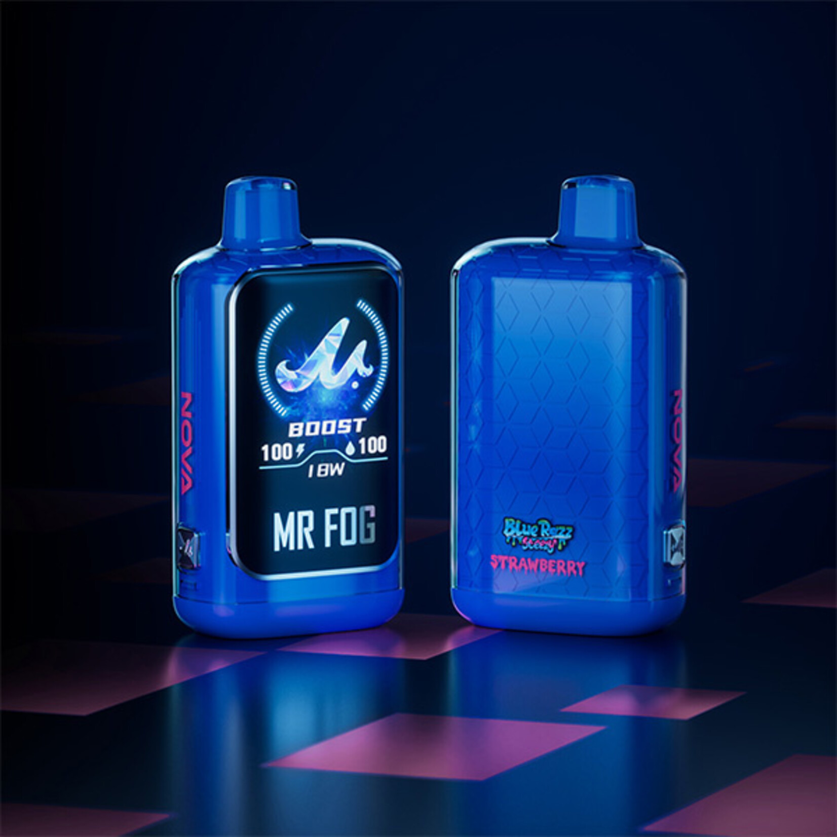 MR FOG NV16 - MR FOG NOVA BLUE RAZZ STEEZY STRAWBERRY
