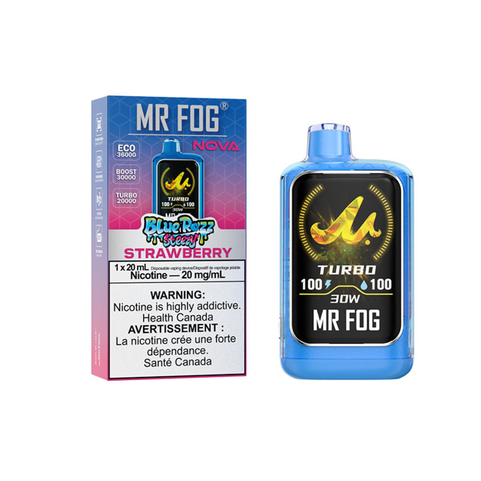 MR FOG NV16 - MR FOG NOVA BLUE RAZZ STEEZY STRAWBERRY