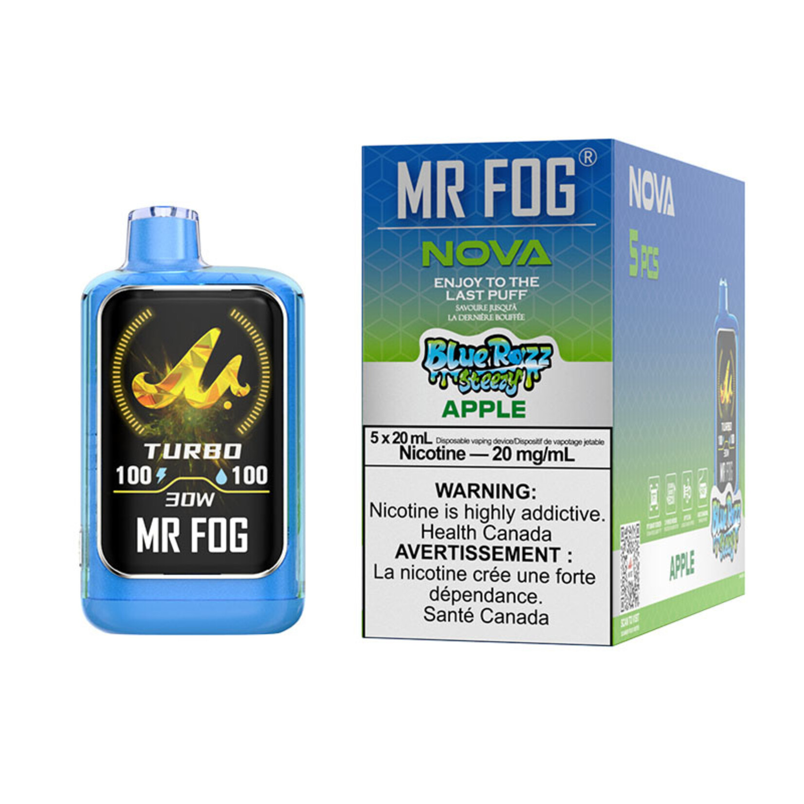 MR FOG NV17 - MR FOG NOVA BLUE RAZZ STEEZY APPLE