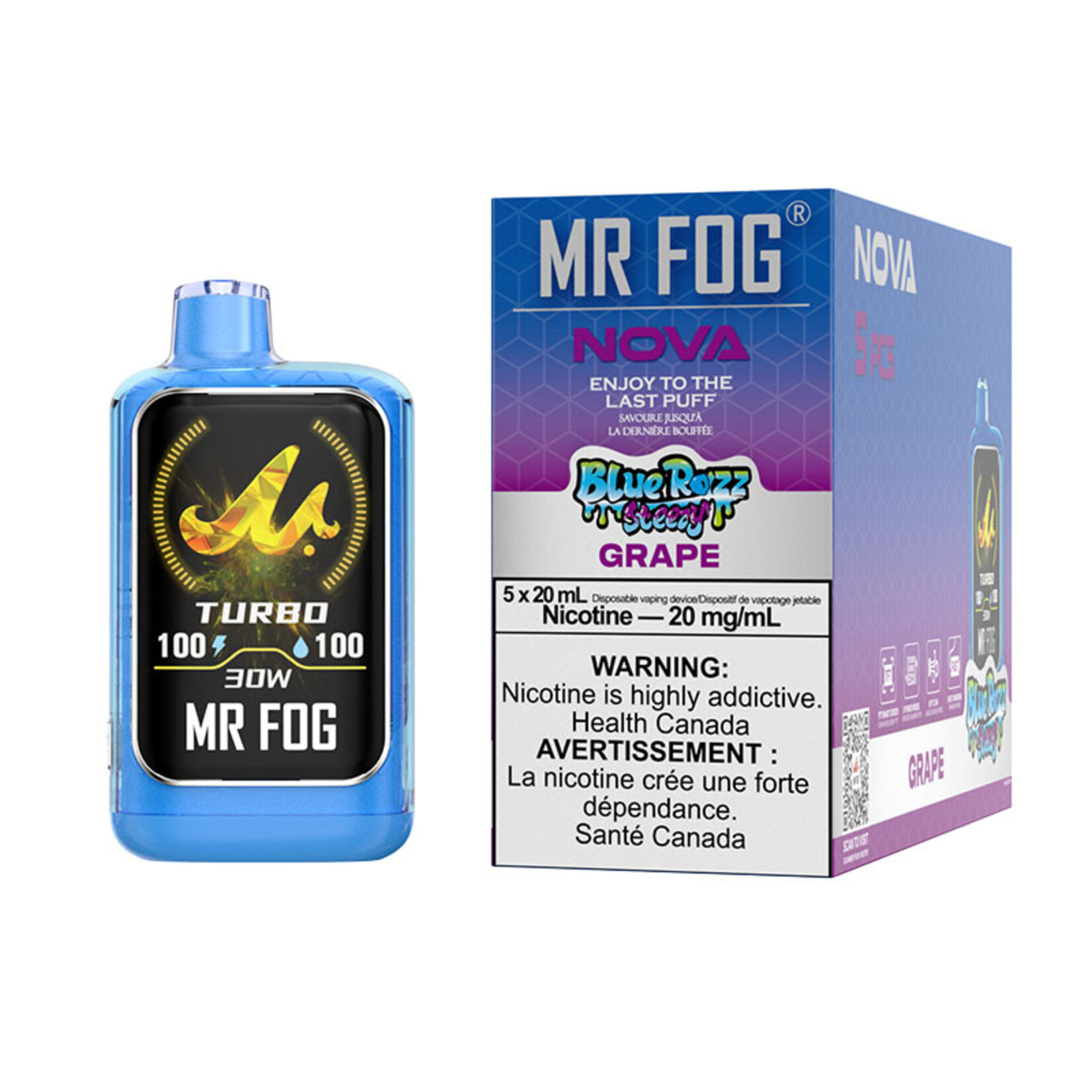 MR FOG NV20 - MR FOG NOVA BLUE RAZZ STEEZY GRAPE