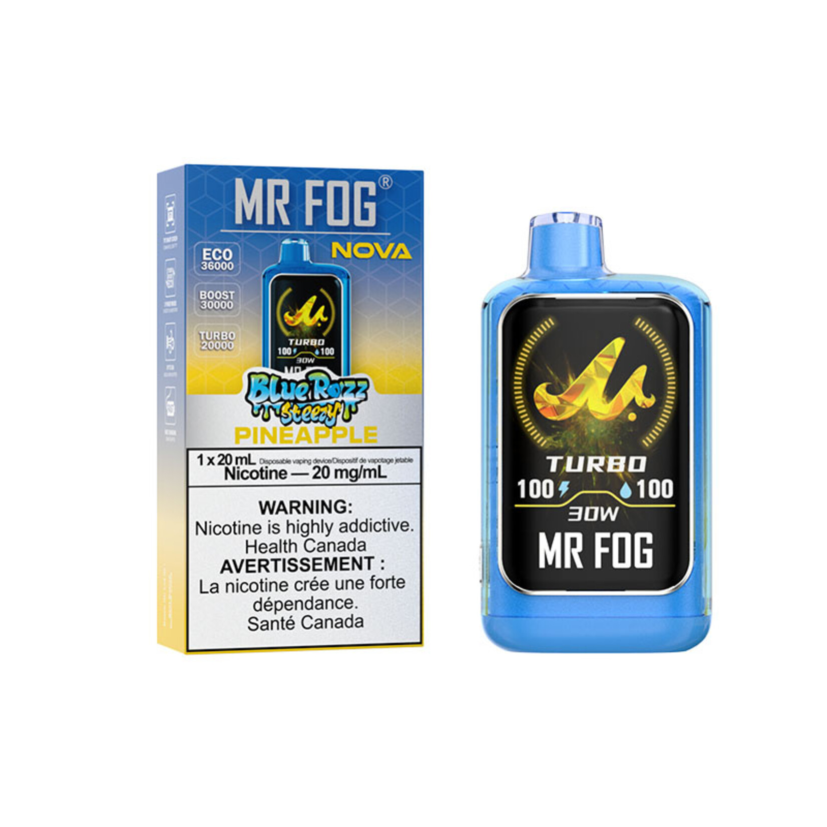 MR FOG NV22 - MR FOG NOVA BLUE RAZZ STEEZY PINEAPPLE