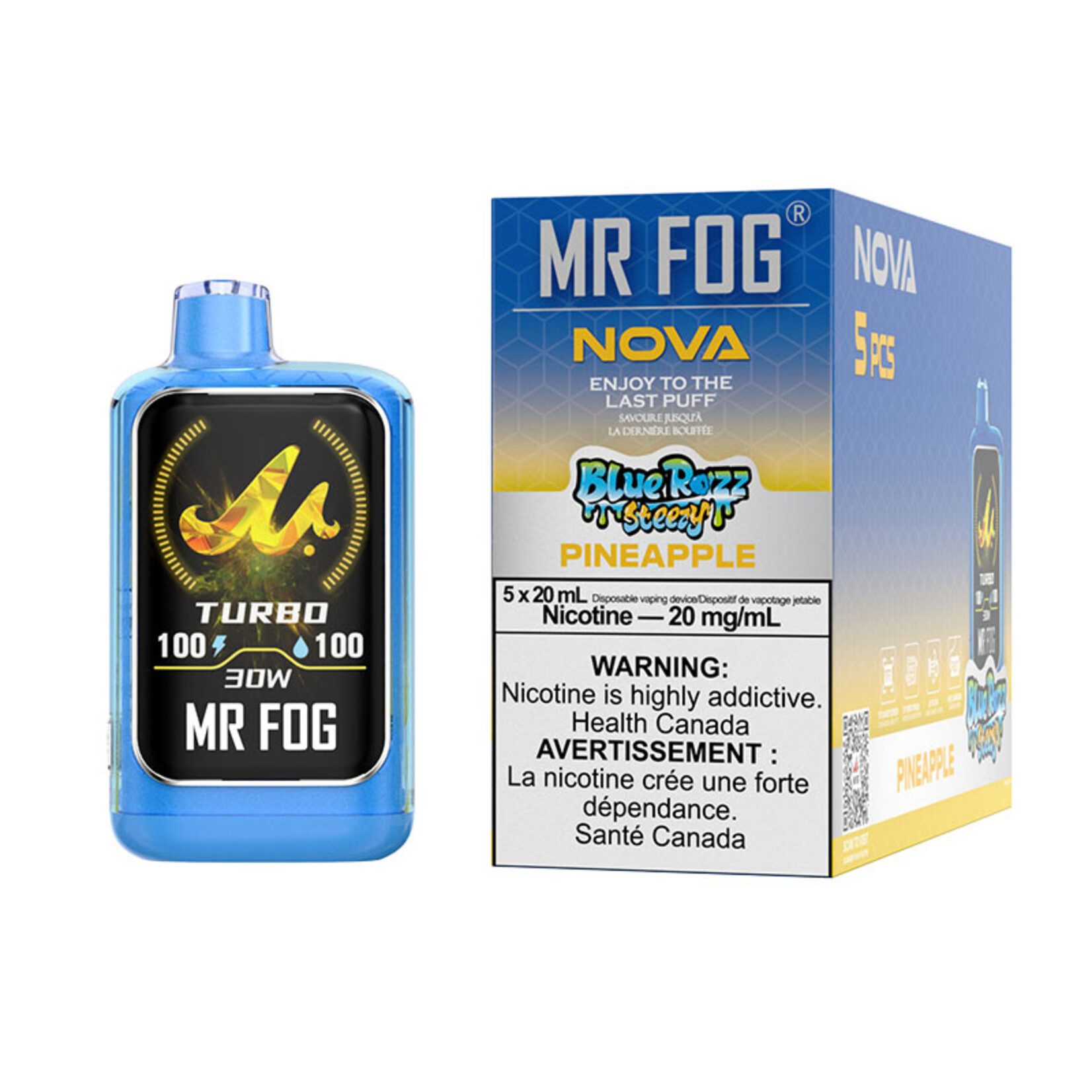 MR FOG NV22 - MR FOG NOVA BLUE RAZZ STEEZY PINEAPPLE