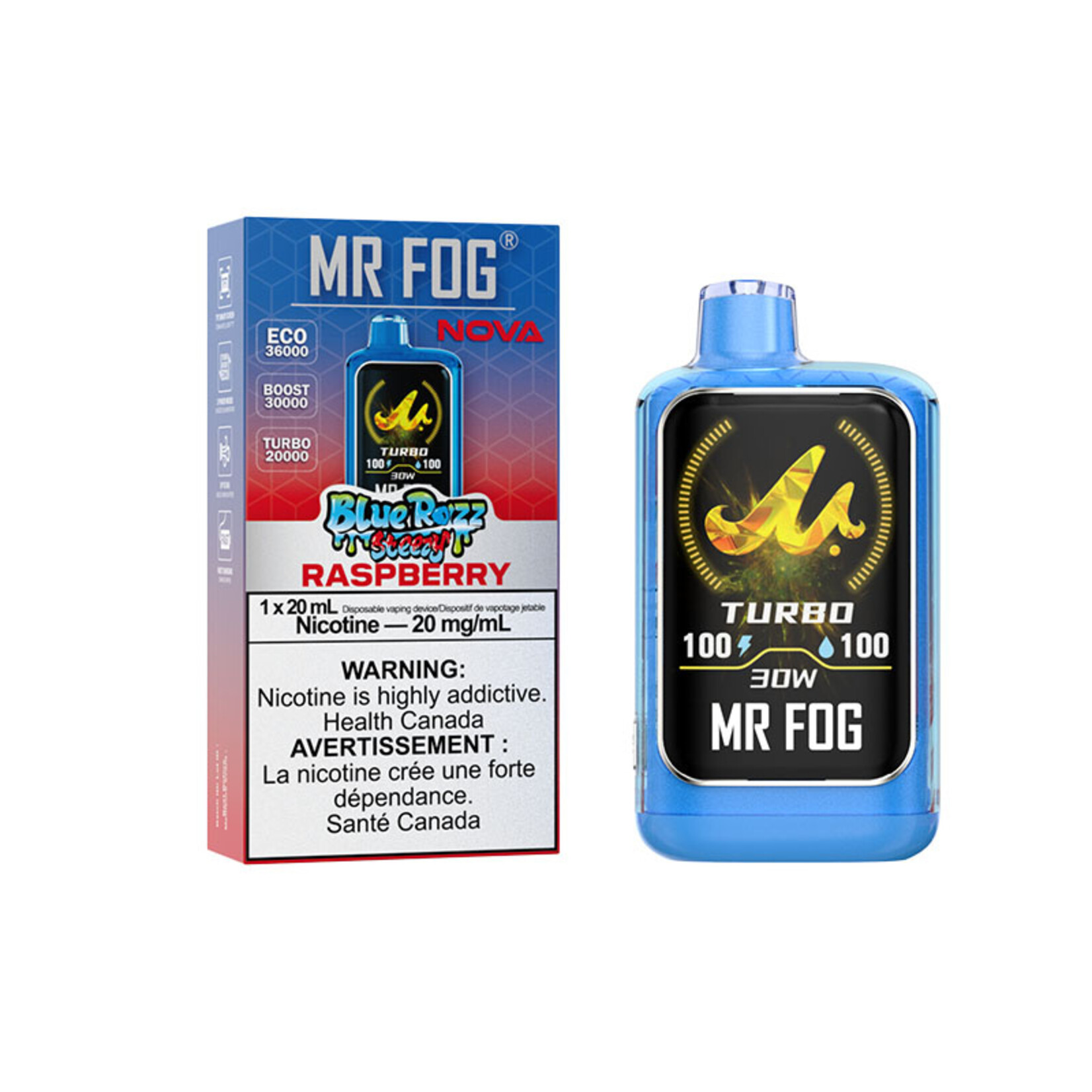MR FOG NV23 - MR FOG NOVA BLUE RAZZ STEEZY RASPBERRY