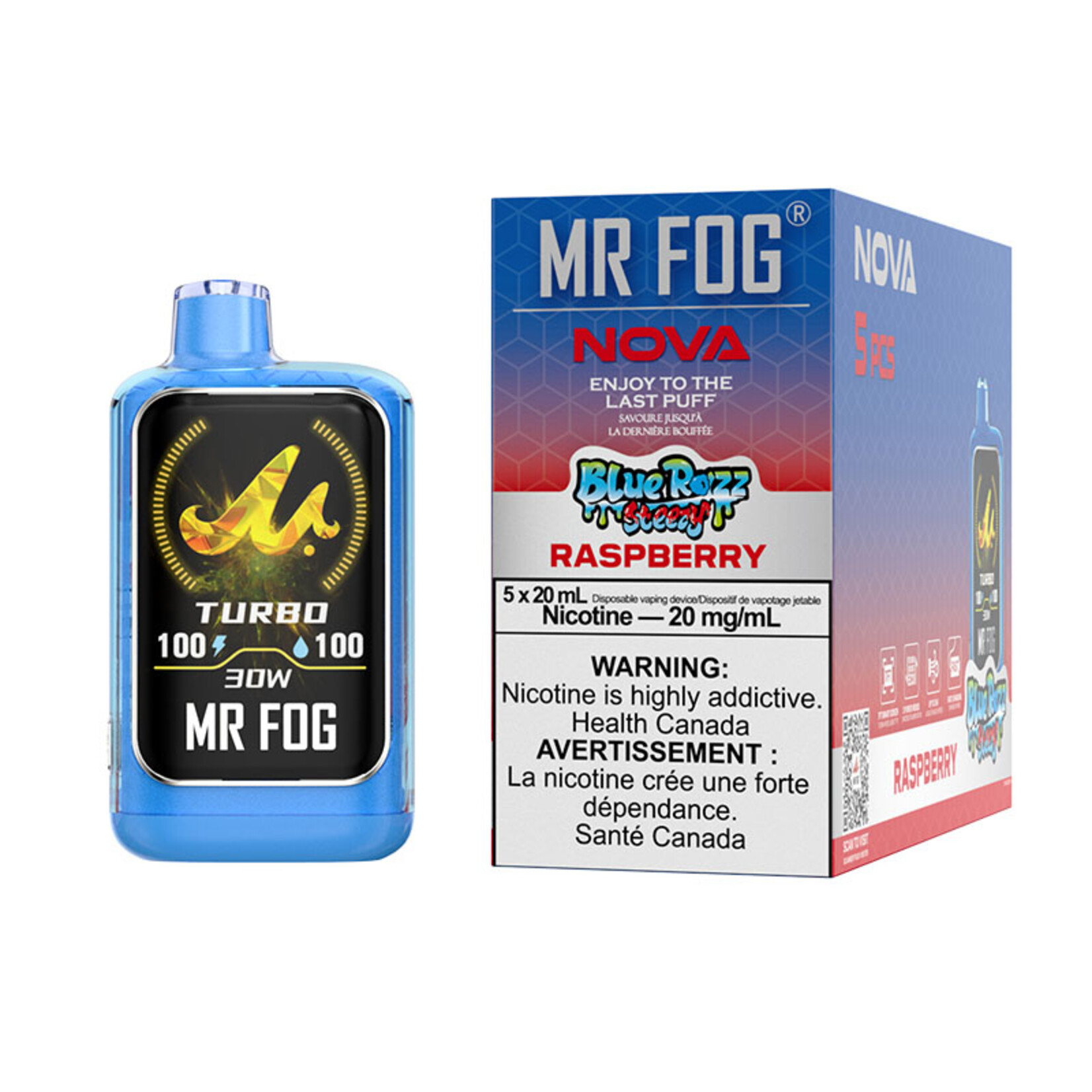 MR FOG NV23 - MR FOG NOVA BLUE RAZZ STEEZY RASPBERRY