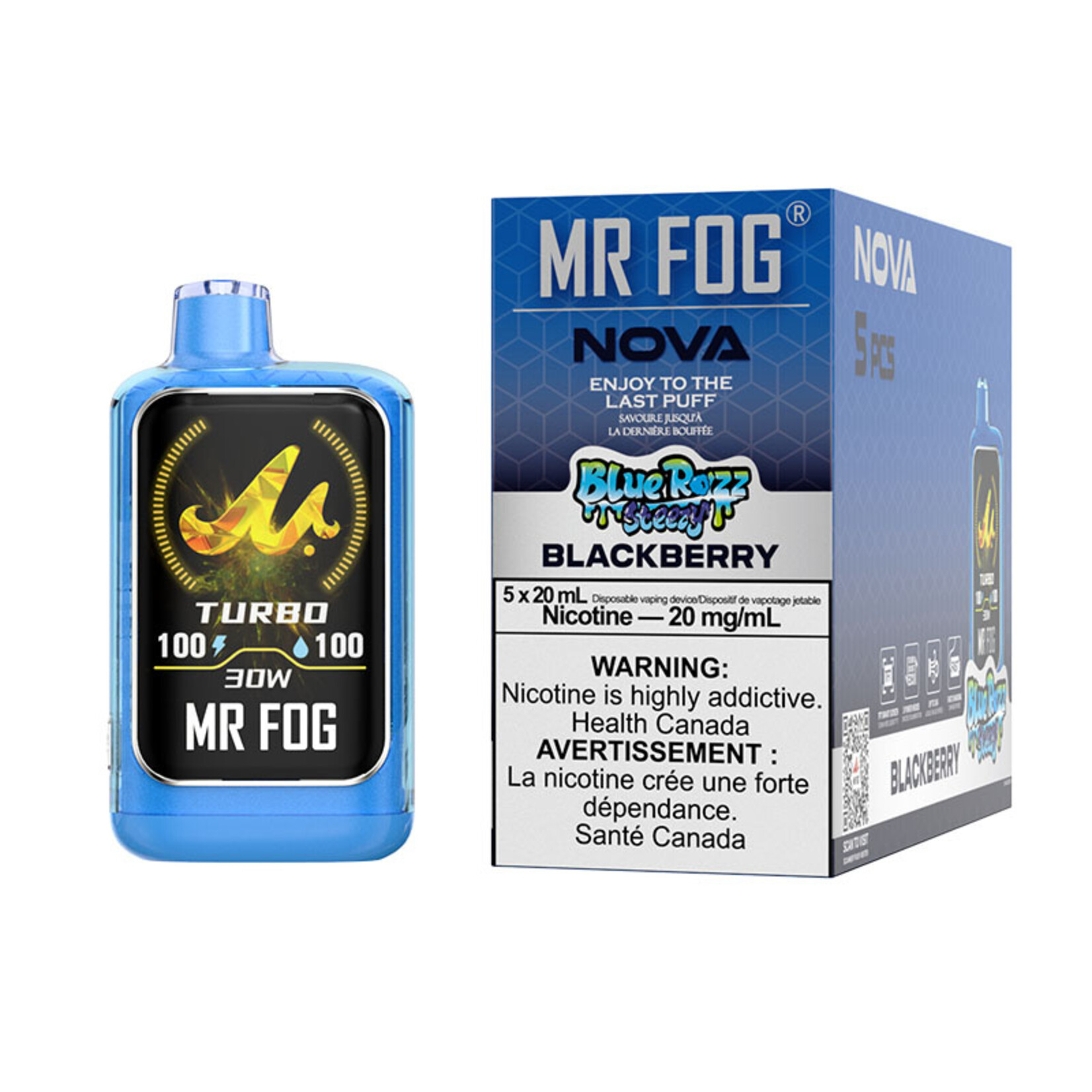 MR FOG NV24 - MR FOG NOVA BLUE RAZZ STEEZY BLACKBERRY