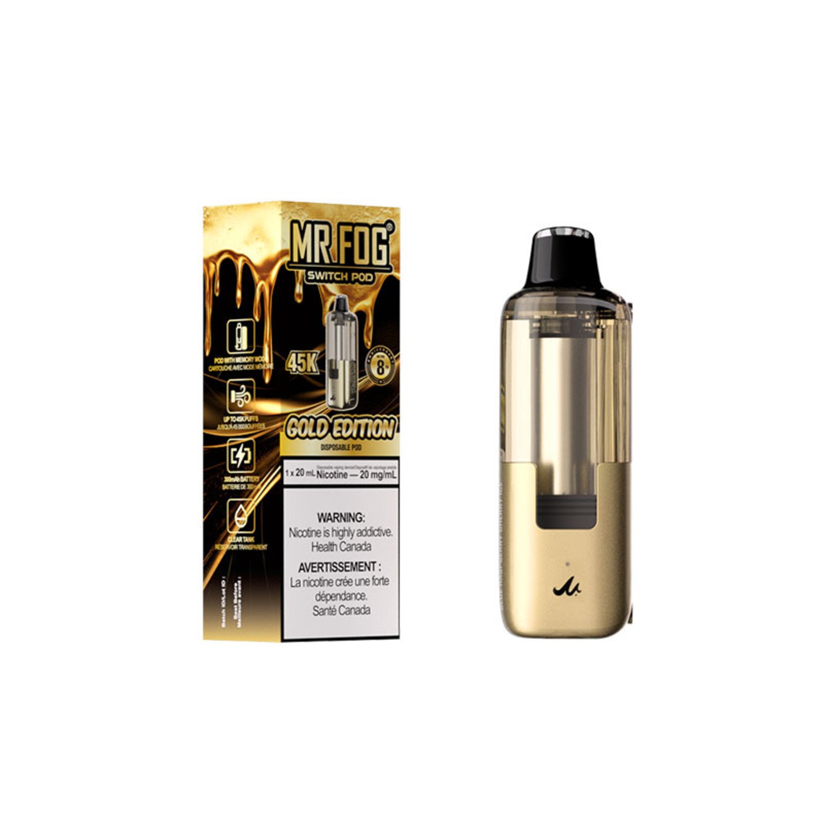 MR FOG SWPD19 - MR FOG SWITCH POD PODS Gold Edition(5pcs/pack)