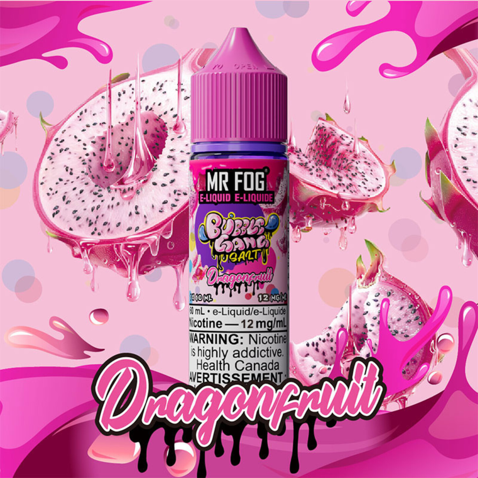 MR FOG MFEBG07 - MR FOG Bubble Gang E-Liquid Dragonfruit 60ML Freebase