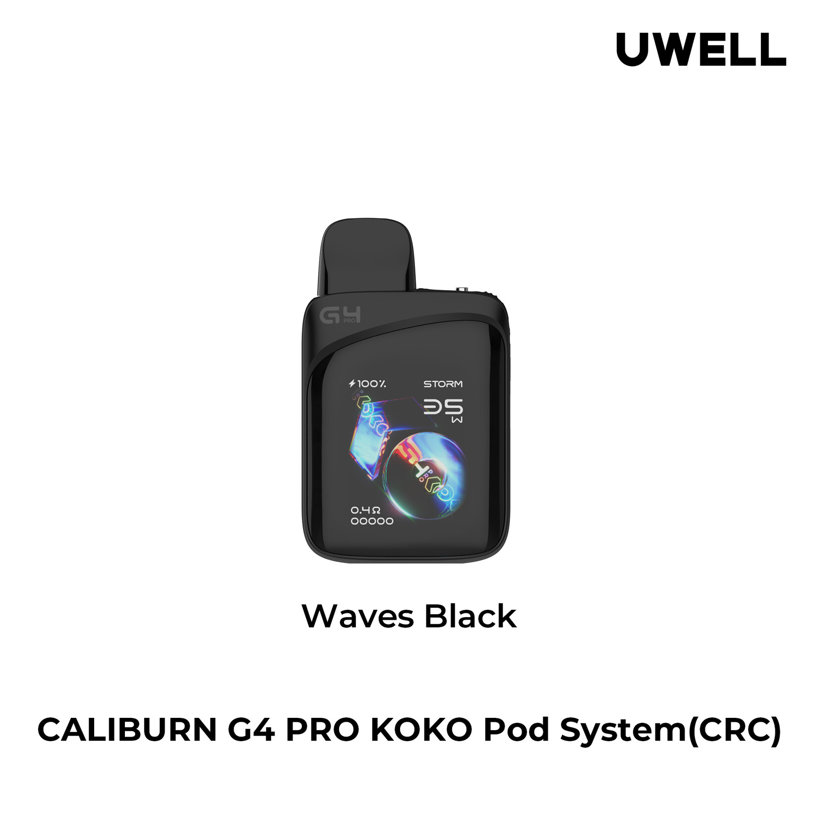 UWELL UWELL CALIBURN G4 PRO KOKO POD KIT (CRC) Waves Black