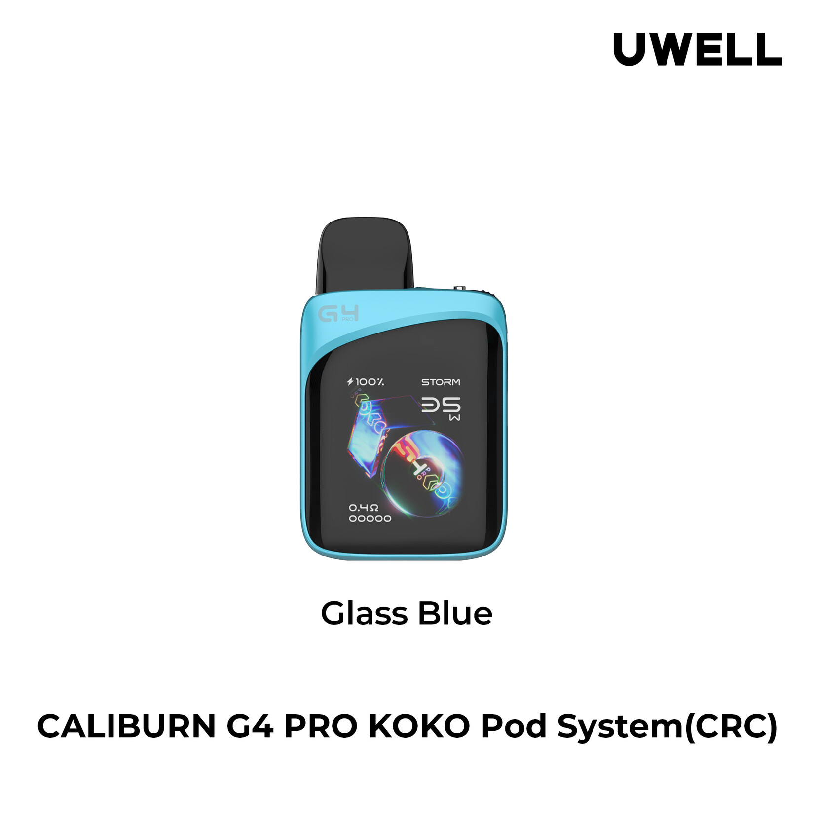 UWELL UWELL CALIBURN G4 PRO KOKO POD KIT (CRC) Glass Blue