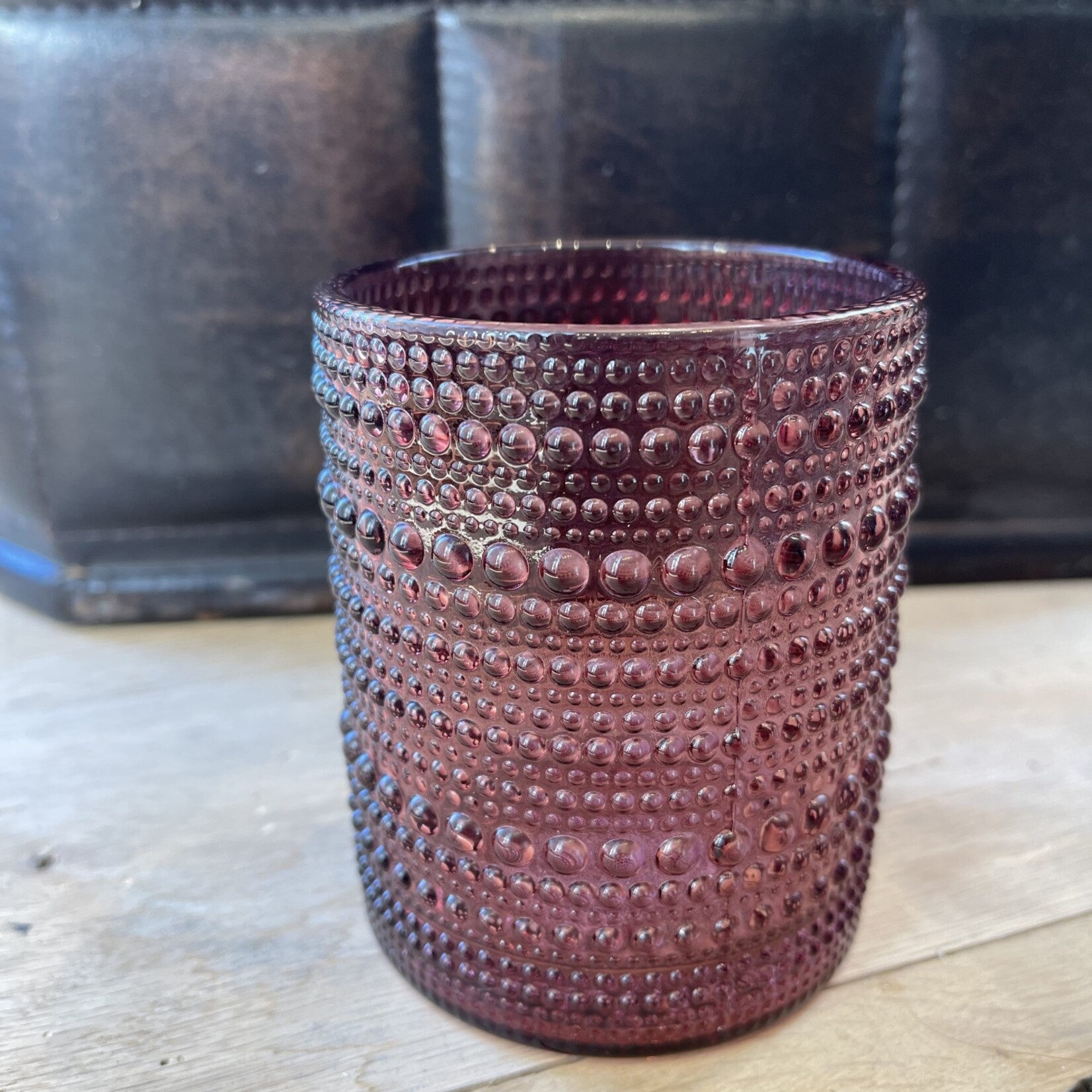The Wine Savent 10oz Hobnail Beaded Drinking Glasses