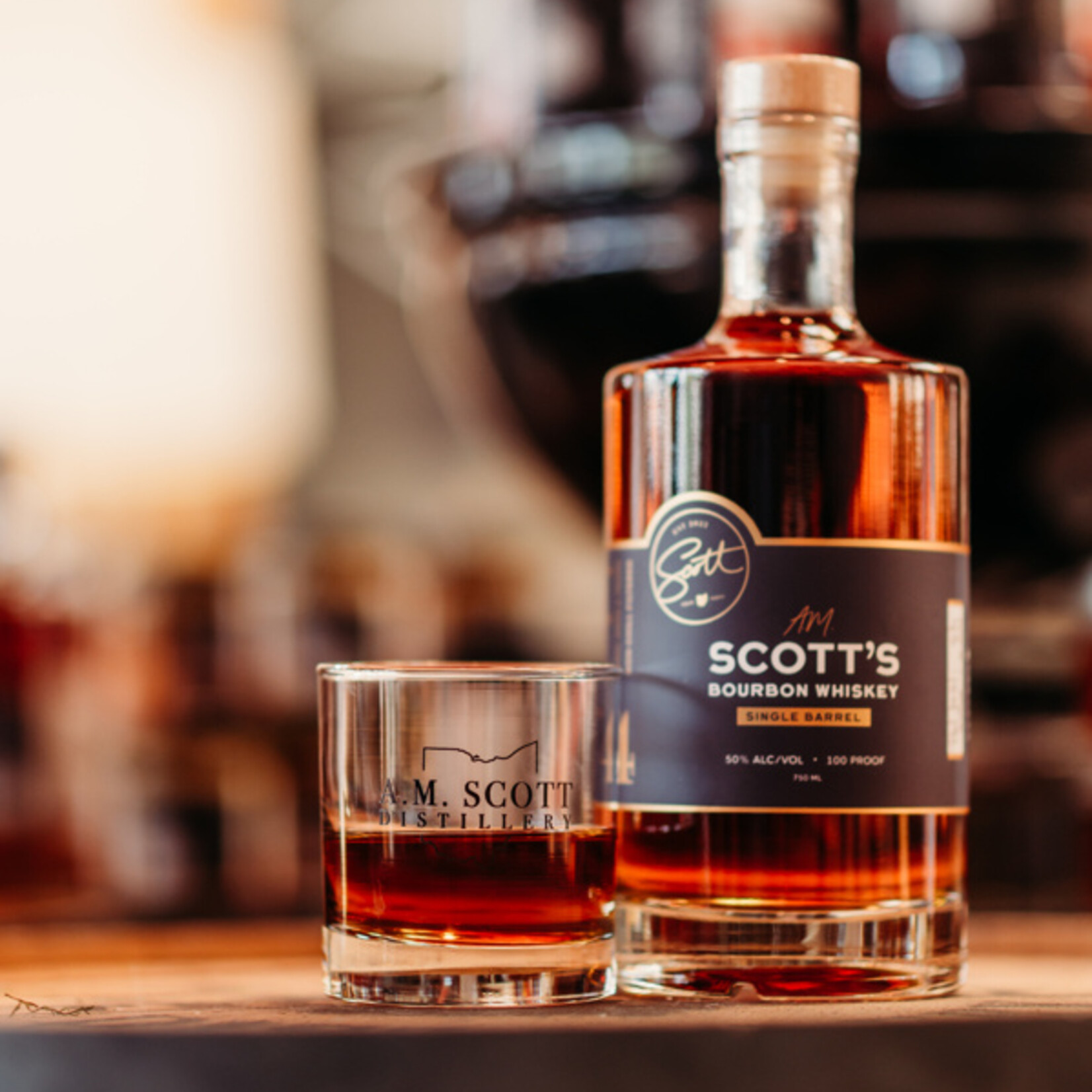 A.M. Scott's Single Barrel Bourbon Whiskey