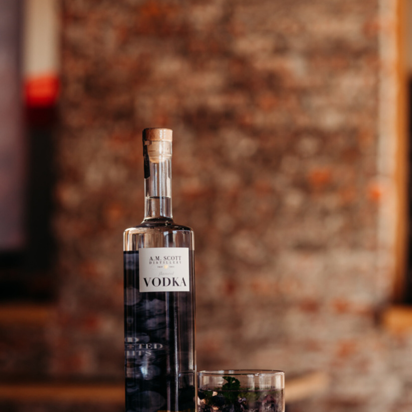 AM Scott Distillery Blueberry Vodka