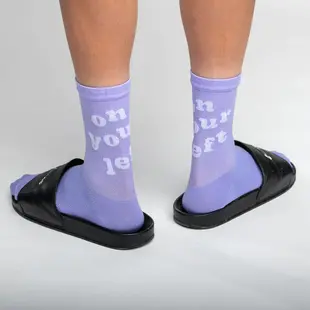Cadence On Your Left Purple Socks XL