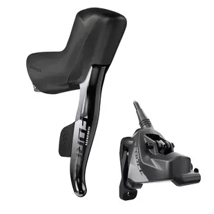 SRAM Force Shift/Hydraulic Disc Brake Force eTap AXS D1 Gloss Stealthamajig connected Front Brake/Left Shift 950mm w/ Flat Mount 20mm SS Hardware (Rotor & Bracket sold separately)