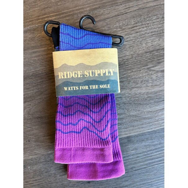 Ridge Supply The Business Aero Sock Purple Fade Small