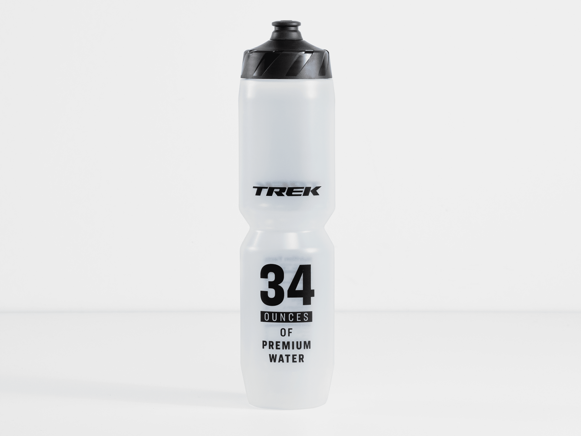 Trek Voda 34oz Nutrition Facts Clear Black THE BICYCLE STATION