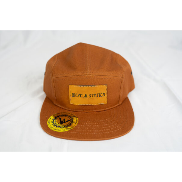 The Bicycle Station Bicycle Station 5 Panel Hat Orange