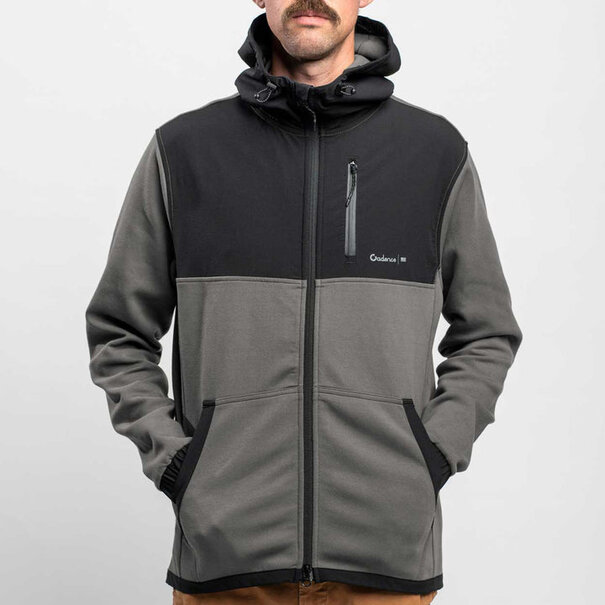 Cadence Collection Cadence Collection Hybrid Zip Jacket Charcoal  Small