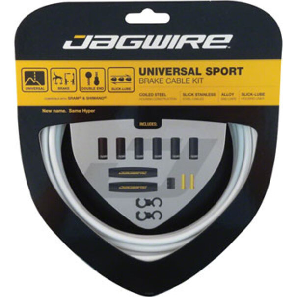 Jagwire Universal Sport Brake Cable Kit, White