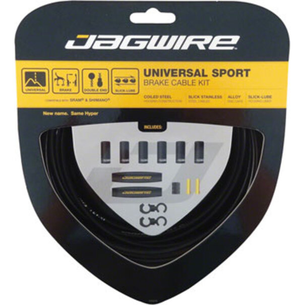 Jagwire Universal Sport Brake Cable Kit, Black