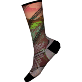 Smartwool Women's Cycle Zero Mountain Print Sock Bright Coral Medium