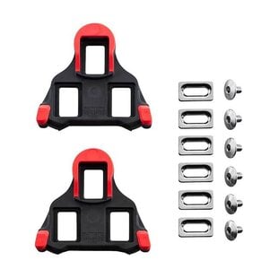 SM-SH10 Cleat Set, 0 Degree Float, Red