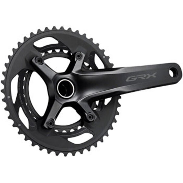 Shimano Shimano GRX FC-RX600-11 Crankset - 170mm, 11-Speed, 46/30t, 110/80 BCD, Hollowtech II Spindle Interface, Black