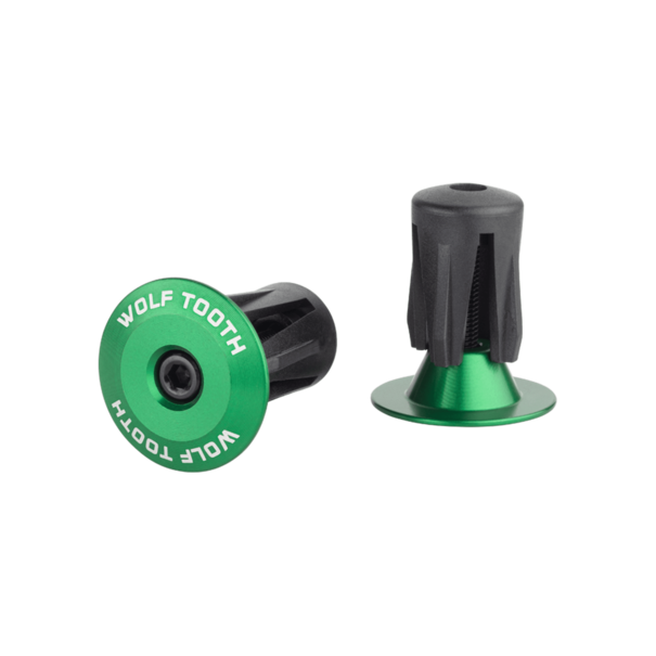 Wolf Tooth Components Wolf Tooth Alloy Green Bar End Plug Set