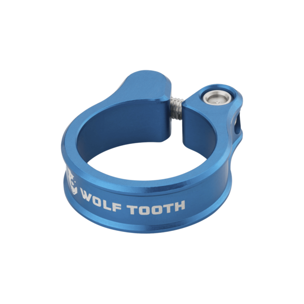 Wolf Tooth Components Wolf Tooth Seatpost Clamp 36.4Mm Bolt-On Blue