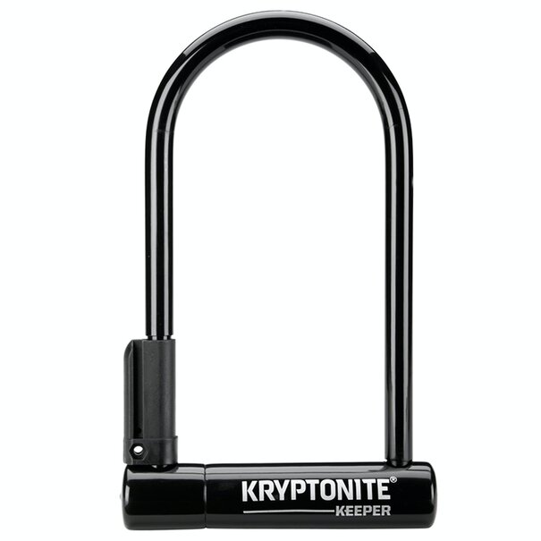 Kryptonite Keeper U-Lock - 4 x 8", Keyed, Black, Includes bracket
