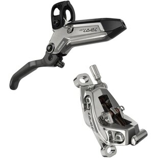 SRAM Level Ultimate Disc Brake Stealth 4 Piston - Carbon Lever, Ti Hardware, Reach Adj, Clear Ano Front 950mm Hose (includes MMX Clamp, Rotor/Bracket sold separately) C1