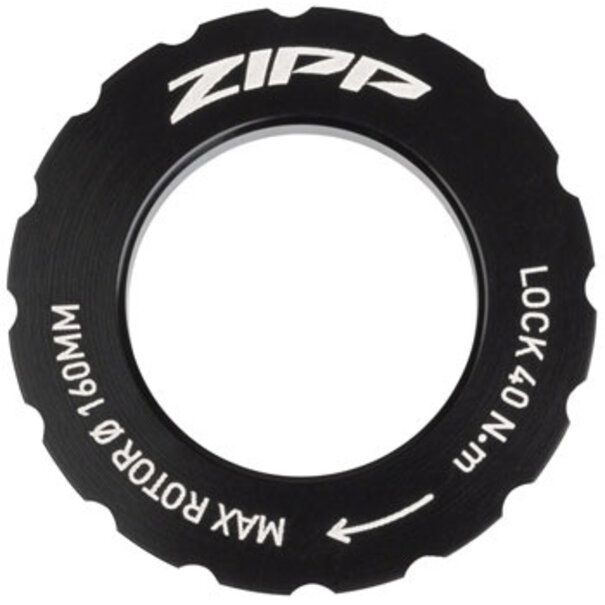 Zipp Zipp Center-Lock Disc Lock Ring - Zipp Logo, Sold Each, for Rotors up to 160mm