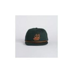 Eyes Graphic 5 Panel Cord Hat Forest Green