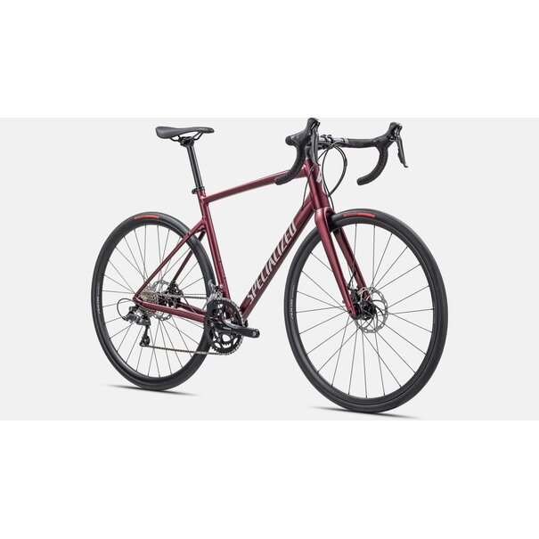 Specialized Specialized Allez E5 Disc Satin Maroon / Silver Dust / Flo Red 56