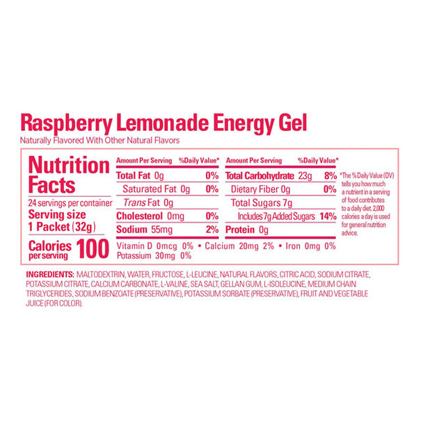 GU GU Energy Gel - Raspberry Lemonade, Single