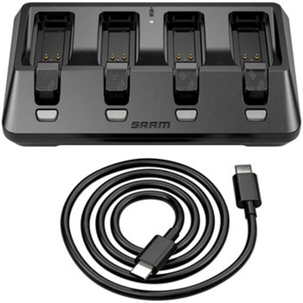 SRAM SRAM AXS BATTERY BASE CHARGER 4-PORTS (INCLUDING USB-C CORD)