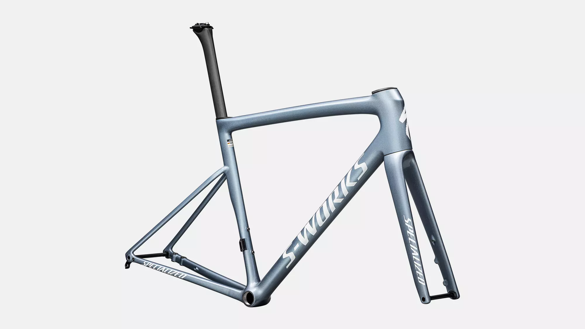 Specialized S Works Tarmac SL8 Frameset Gloss Red To Black Pearl Over Deep Lake Metallic Satin Metallic Obsidian 49 THE BICYCLE STATION