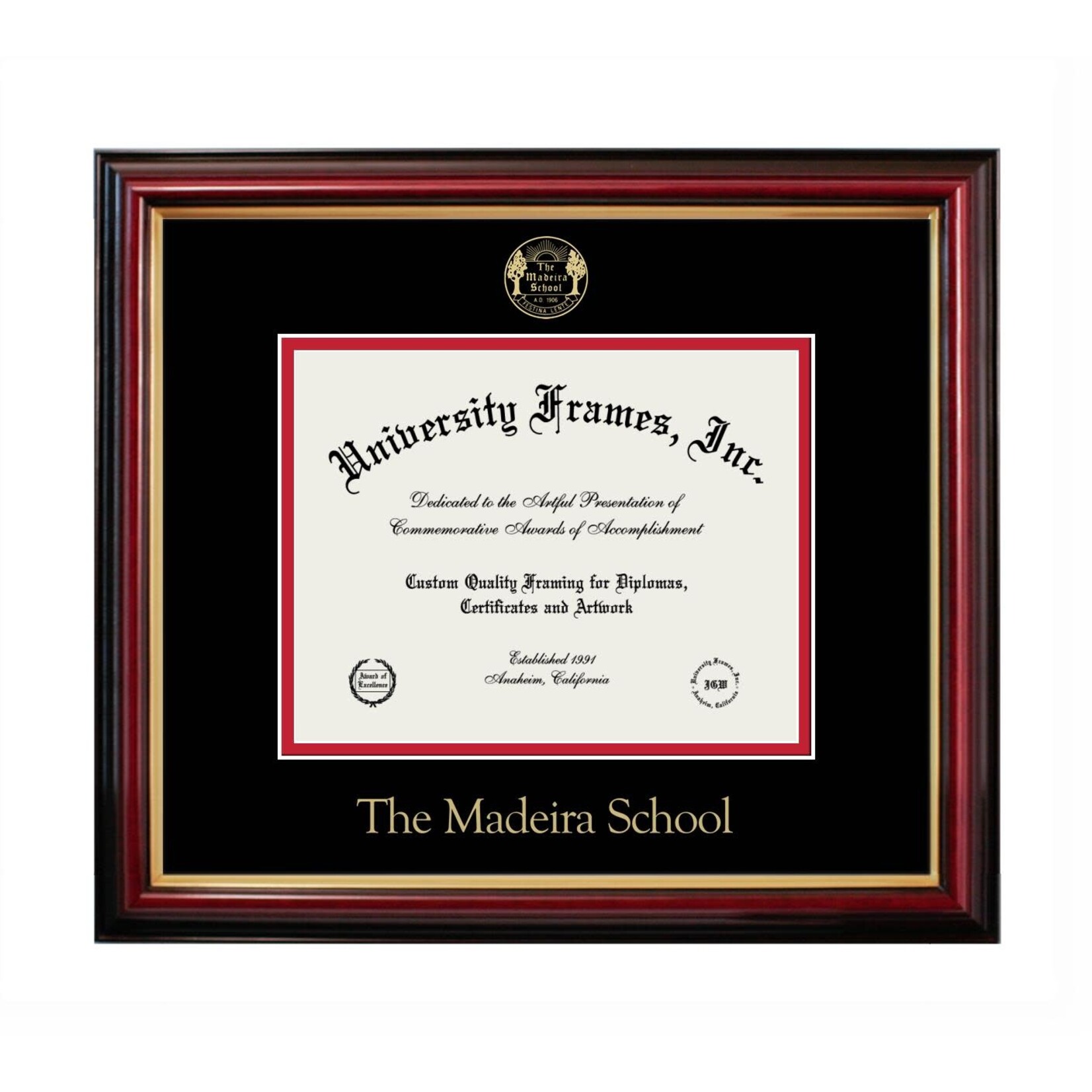 University Frames Madeira Diploma Frame