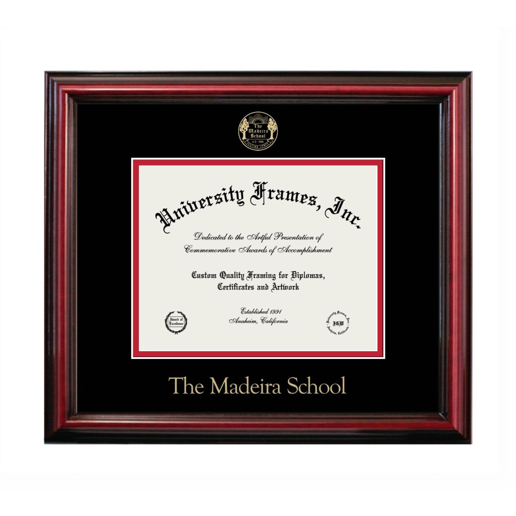University Frames Madeira Diploma Frame