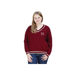 Bruzer Her Intarsia V Neck Sweater