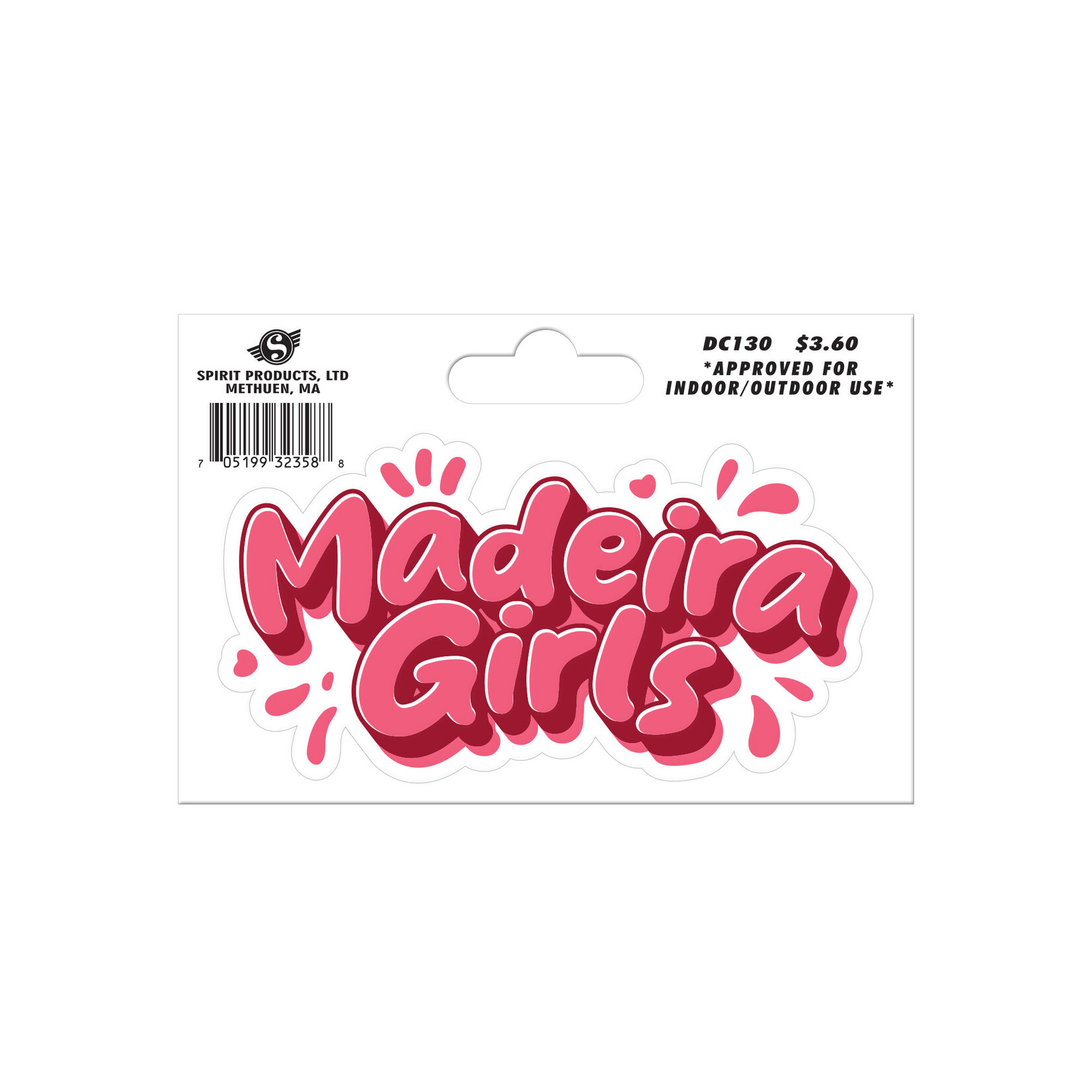 spirit products ltd BASELINE STICKERS- SM: Madeira Girls