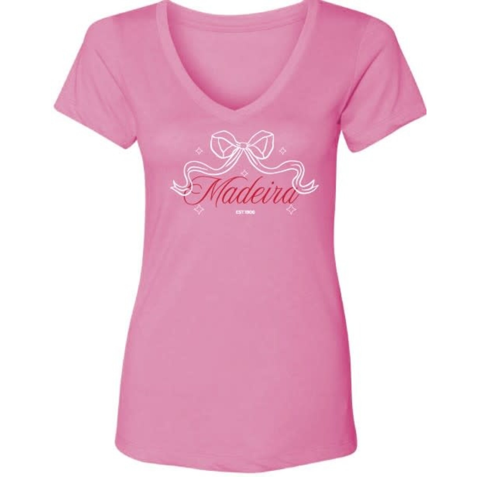 Ladies V-Neck Interlock Soft Blend Tee