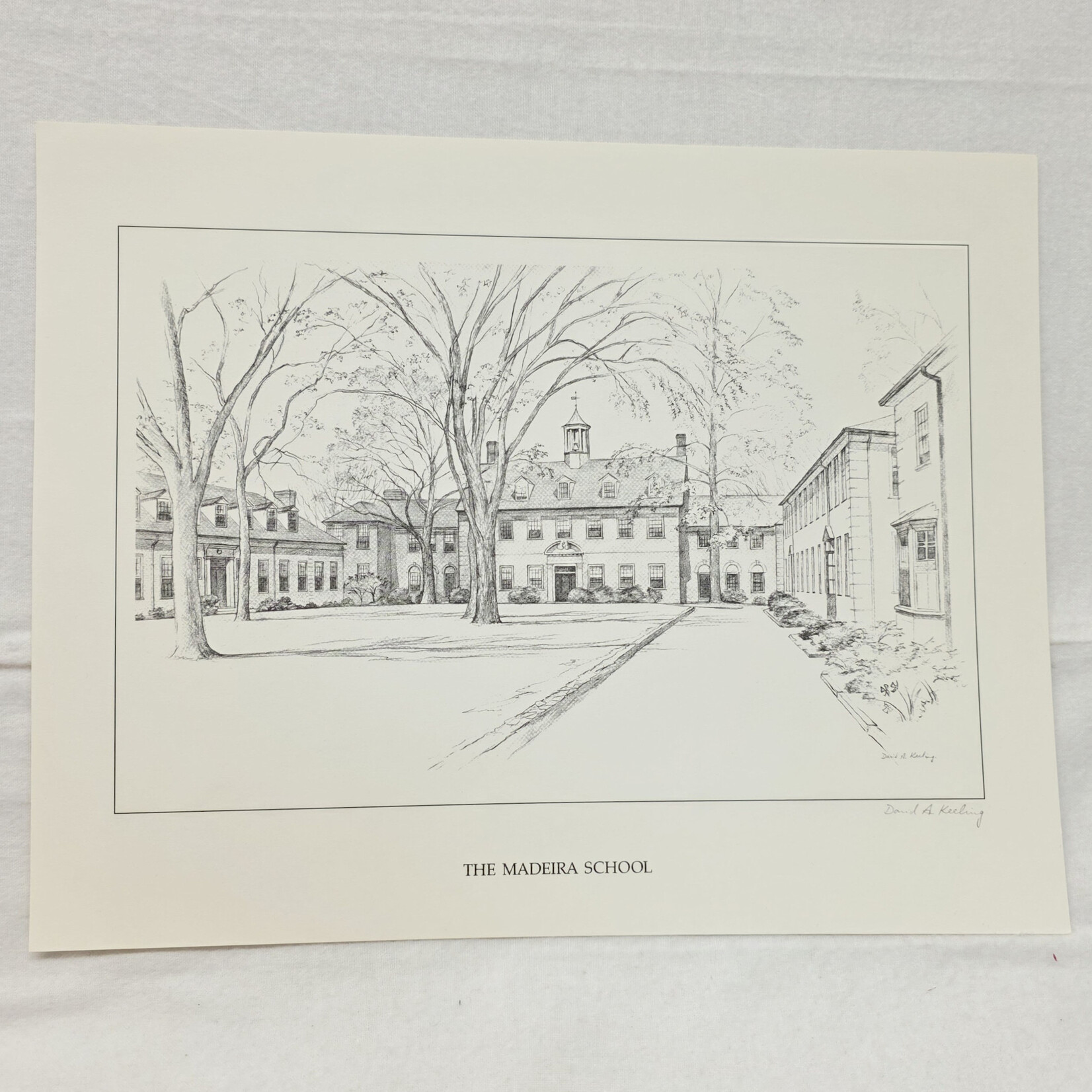 David A. Keeling Lithograph unframed