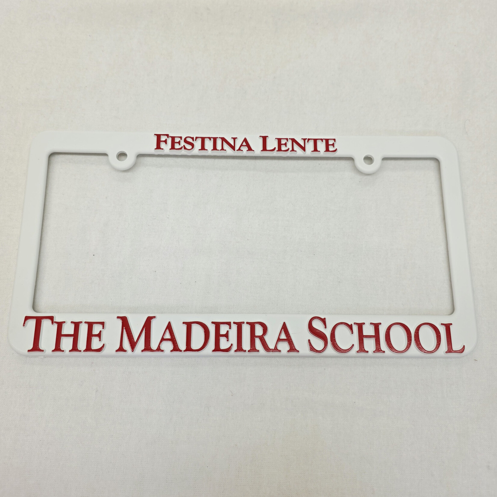Madeira Festina Lente License Plate Frame