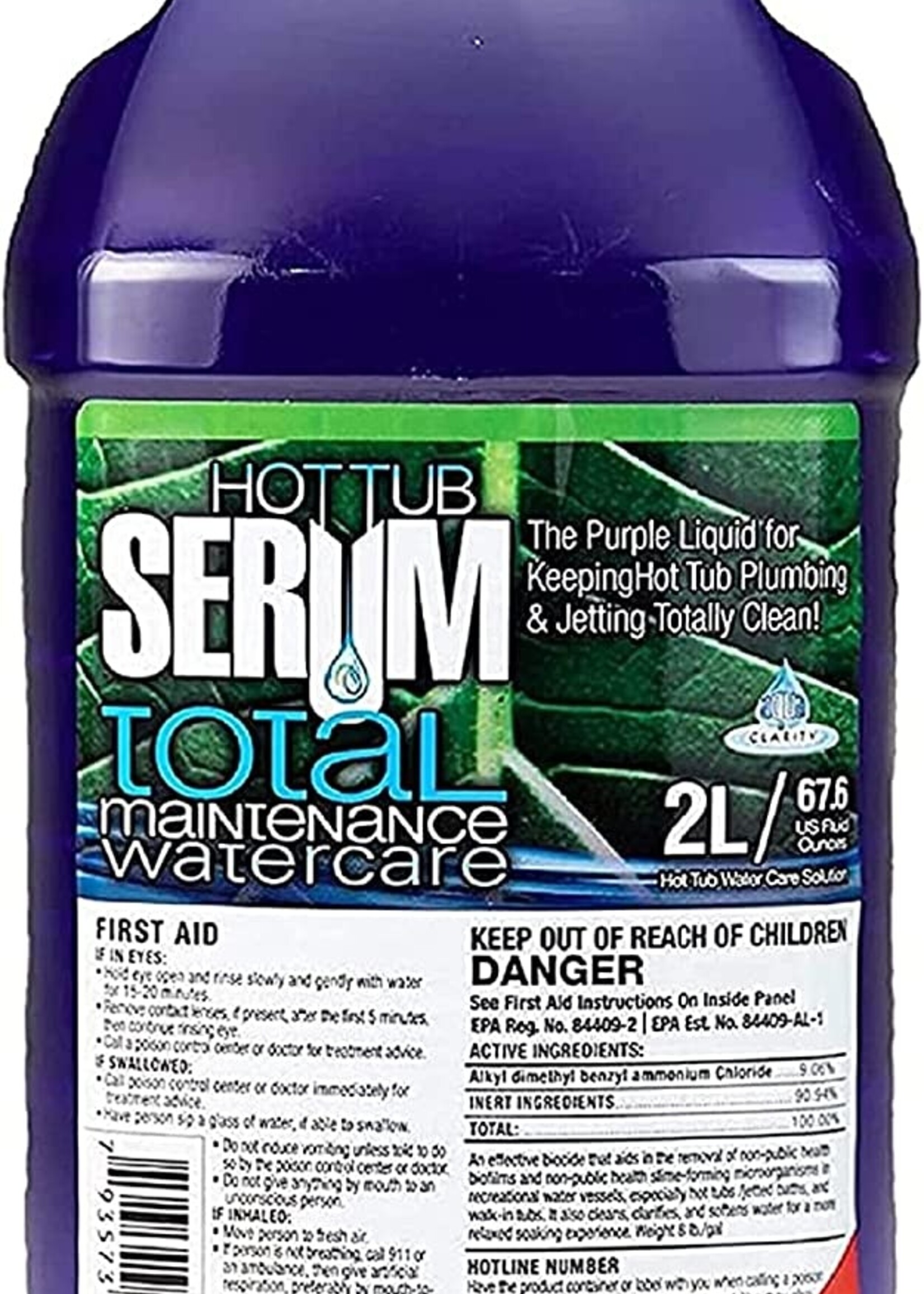 Hot Tub Serum Hot Tub Serum Total Maintenance; 2L (67.6 oz.)