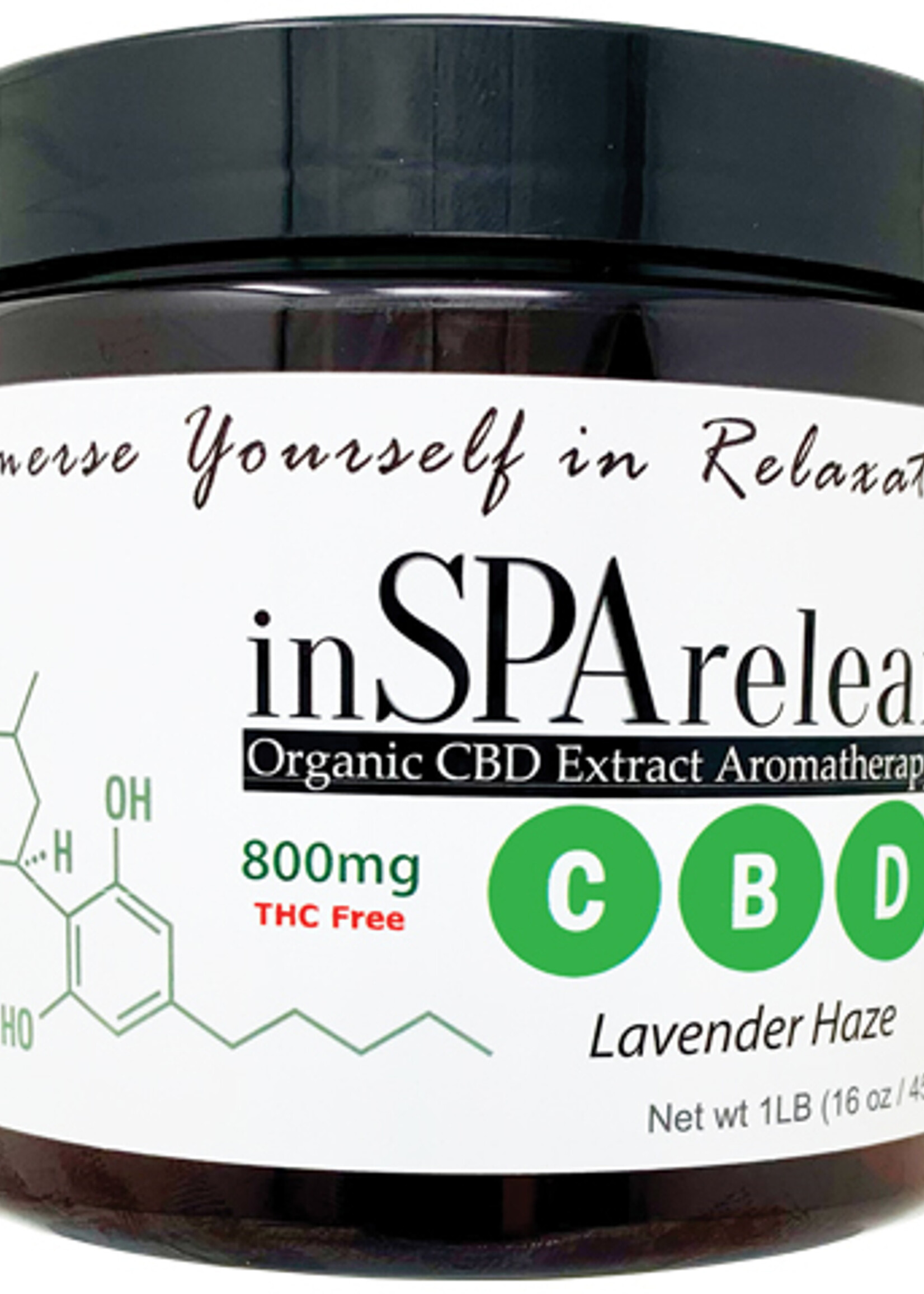 In Spa Relief CBD extract aromatherapy 16oz Lavender Haze