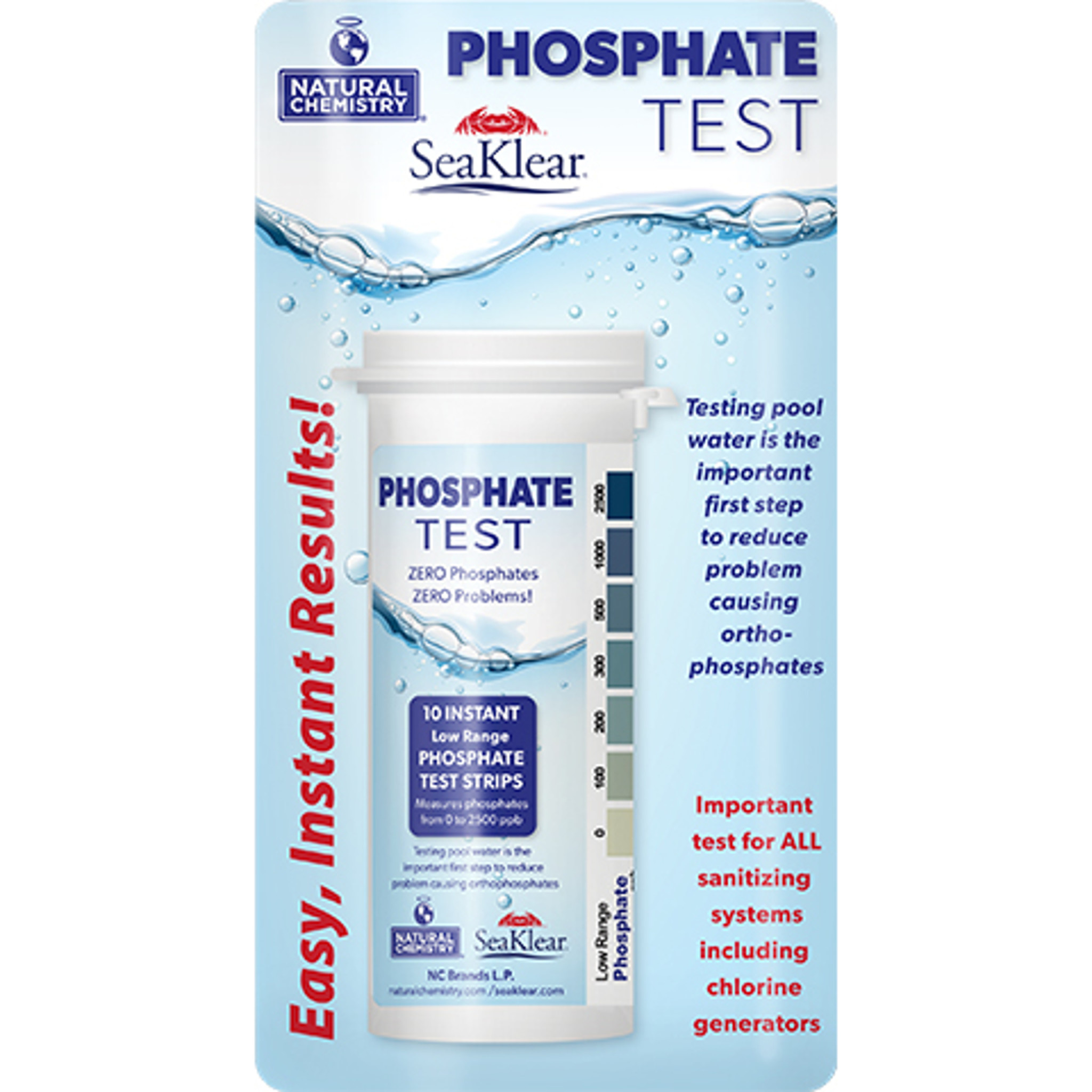 Natural Chemistry Phosphate CONSUMER (10) Test Strips Colorado Custom