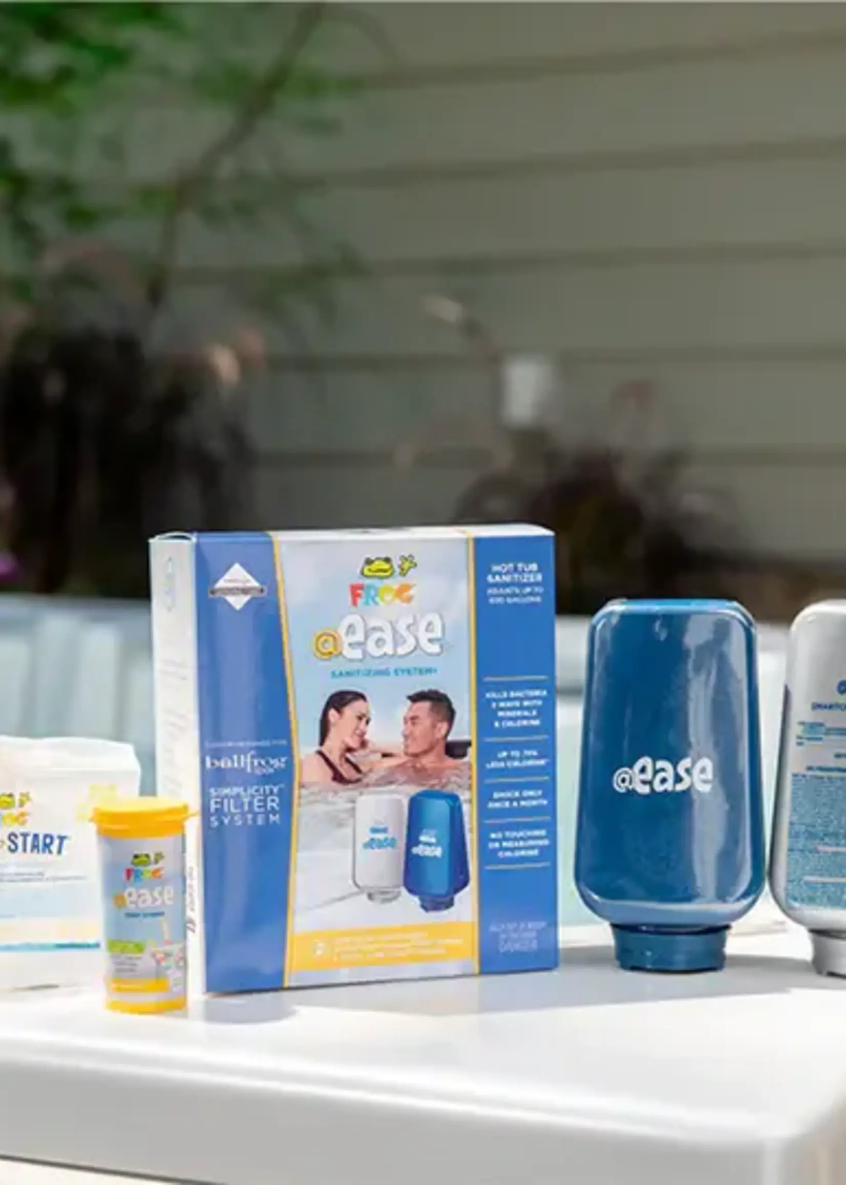 @Ease Frog @Ease Sanitizing System for Simplicity Filter (Round Blue & Silver Bullfrog)